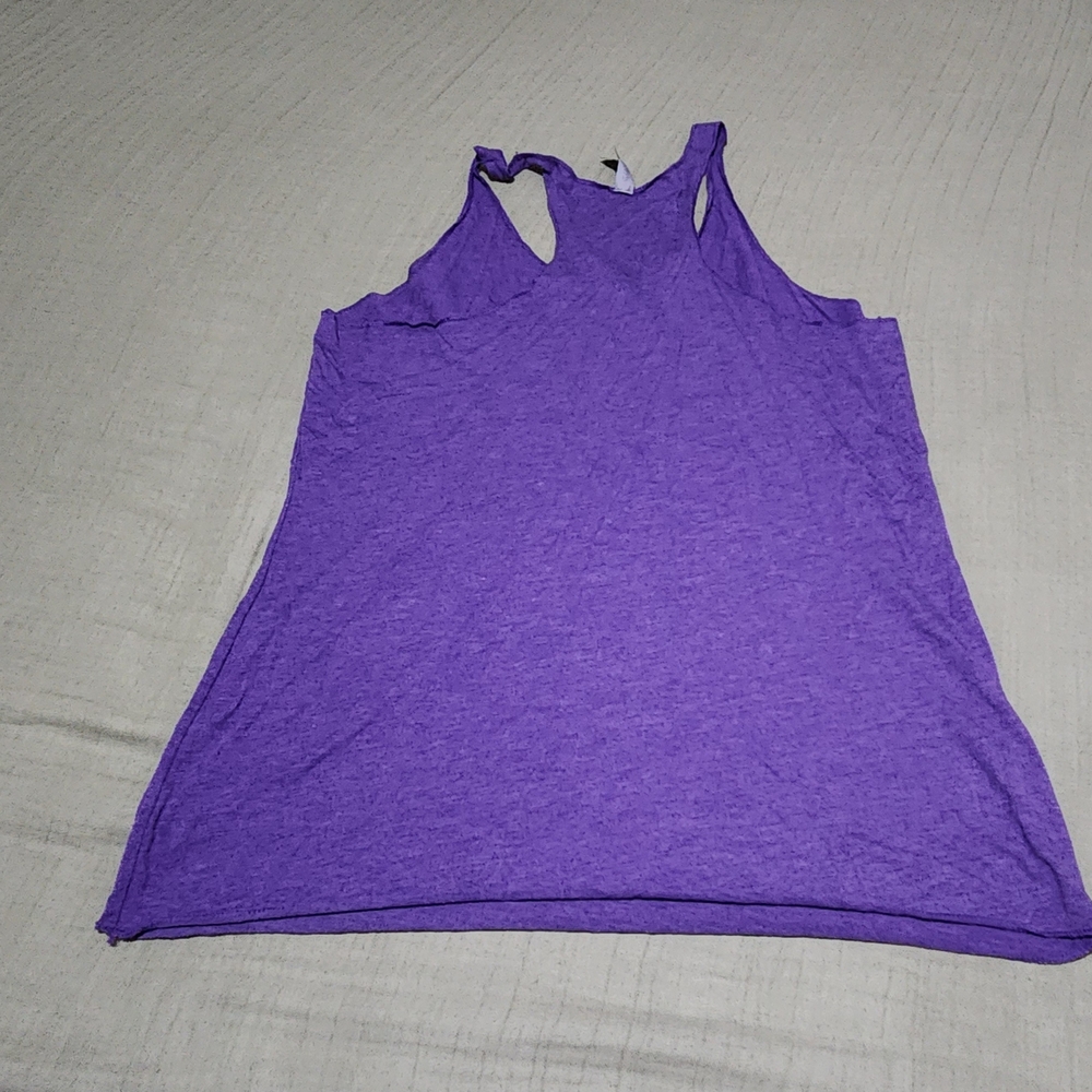 Next Level Apparel Purple Graphic Tank Top - Picture 2 of 3
